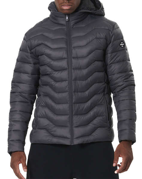 BODY ACTION MEN''S LIGHTWEIGHT QUILTED JACKET WITH HOOD