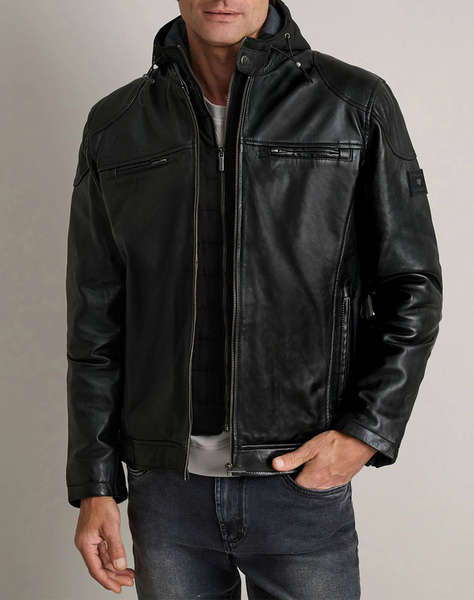 NAVY&GREEN JACKET DIN PIELE