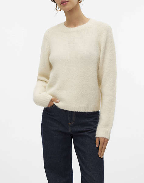 VERO MODA VMNOVAH LS O-NECK PULLOVER GA NOOS