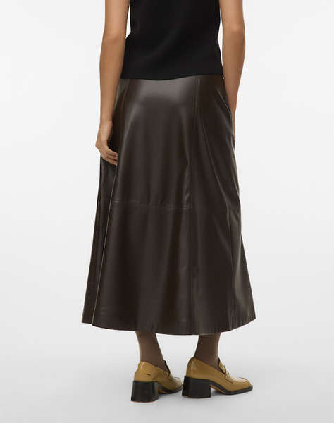 VERO MODA VMOLIVE HW COATED ANKLE SKIRT PRM