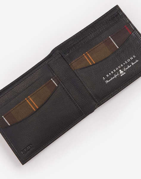 BARBOUR BARBOUR COLWELL LEATHER BILLFOLD WALLET (Dimensiuni: 9.5 x 11cm.)