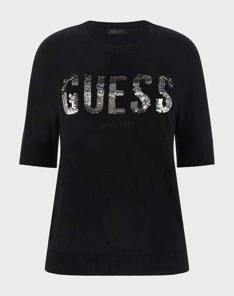 GUESS SS CN LAYLA BOXY LOGO SWTR BLUZA TRICOTATA DE DAMA
