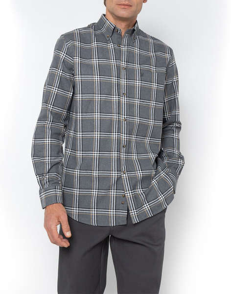THE BOSTONIANS CAMASA COPLEY FLANNEL REGULAR FIT BigCheck FLANNEL Button-down Regular FIT