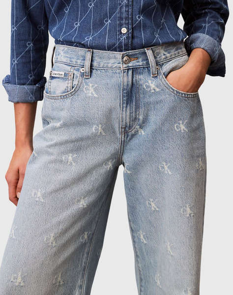 CALVIN KLEIN TH WD LG CK DSTRSSD