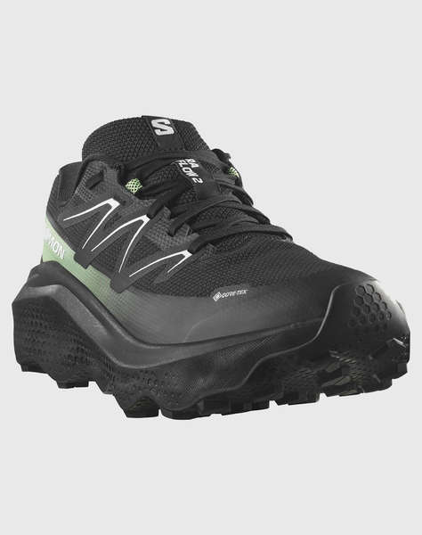 SALOMON TRAIL RUNNING - ULTRA ULTRA FLOW 2 GTX BLAC BLACK / BLACK / PATINA GREEN INCALTAMINTE DE BARBATI