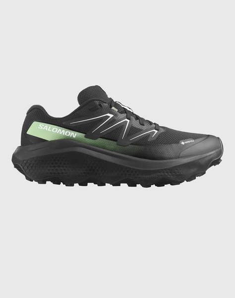 SALOMON TRAIL RUNNING - ULTRA ULTRA FLOW 2 GTX BLAC BLACK / BLACK / PATINA GREEN INCALTAMINTE DE BARBATI