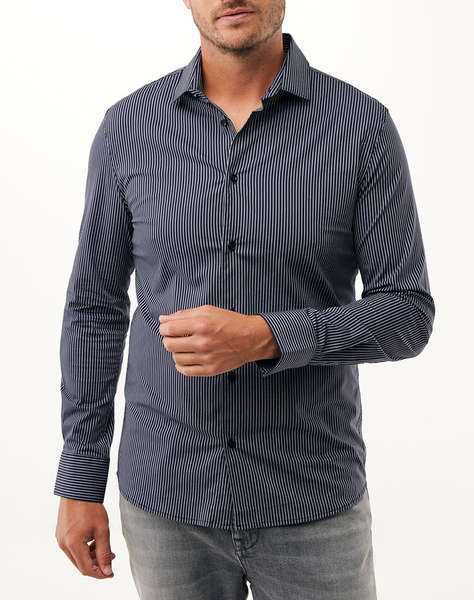 MEXX ANETO Striped easy iron shirt