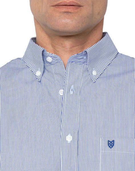 THE BOSTONIANS CAMASA ACORN POPLIN REGULAR FIT Stripe POPLIN Button-down Regular Fit