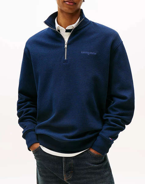 TOMMY JEANS TJM RLX WAFFLE SCRIPT QRTR ZIP