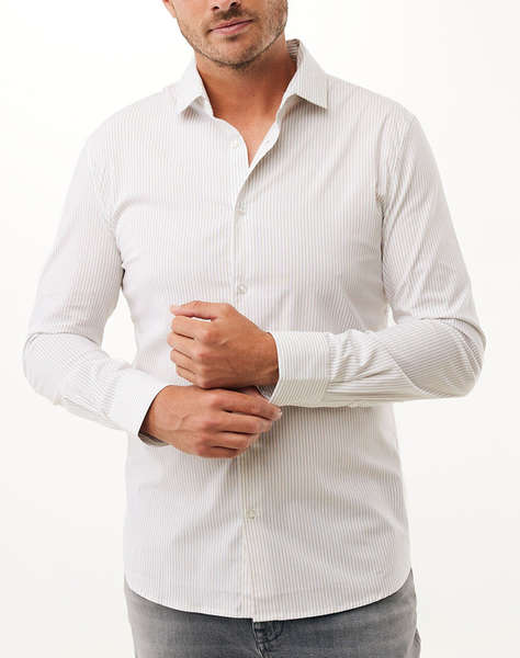 MEXX ANETO Striped easy iron shirt