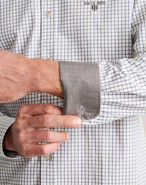 NAVY&GREEN CAMASA COMFORT FIT