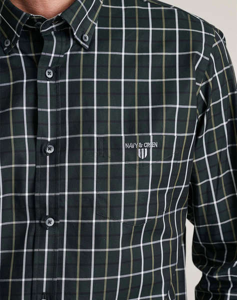 NAVY&GREEN CAMASA COMFORT FIT