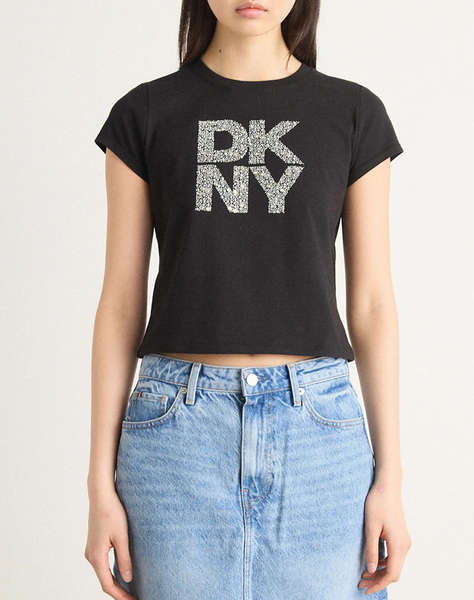 DKNY DJ5T1512 LOGO BLUZA CU MANECA SCURTA DKNY