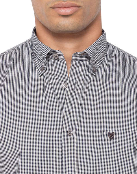 THE BOSTONIANS CAMASA CHESTER POPLIN REGULAR FIT MiniCheck POPLIN Button-down Regular Fit
