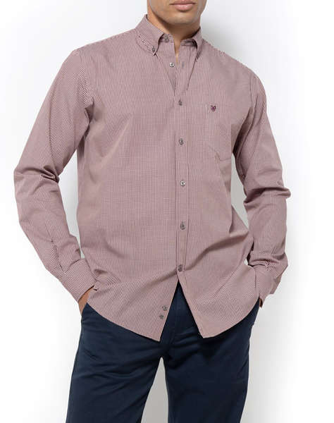 THE BOSTONIANS CAMASA CHESTER POPLIN REGULAR FIT MiniCheck POPLIN Button-down Regular Fit