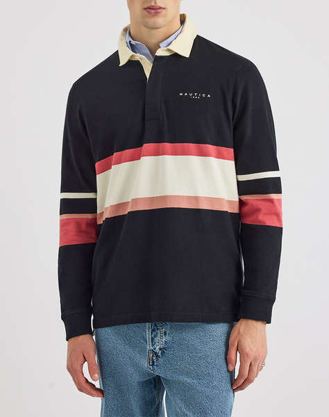 NAUTICA BLUZA POLO ΜΜ Wave Rugby Shirt