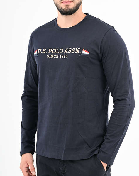 US POLO ASSN JOEL 001016 E63B T SHIRT LS BLUZA DE BARBATI
