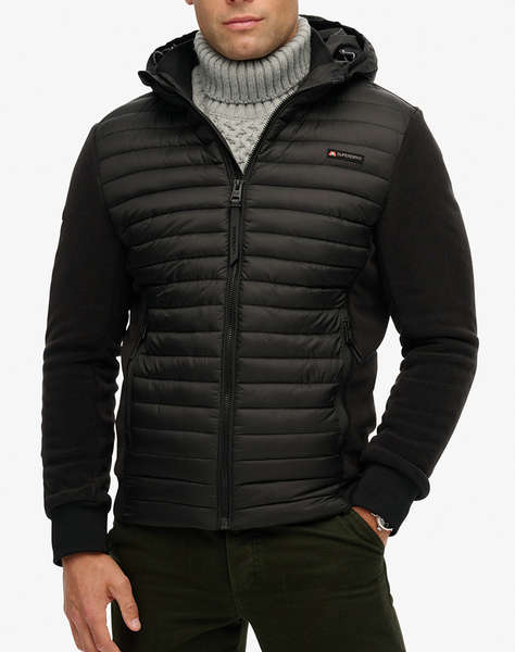 SUPERDRY D1 SDSW HOOD STORM FLEECE HYBRID JKT GEACA DE BARBATI
