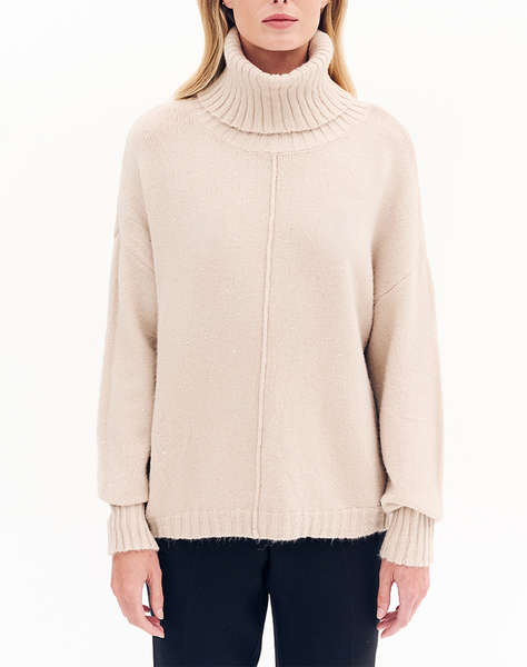 FOREL Pulover/tricot cu guler tip helanca