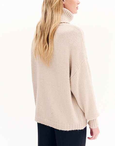 FOREL Pulover/tricot cu guler tip helanca