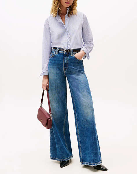 TOMMY HILFIGER POPLIN RUFFLE SHIRT