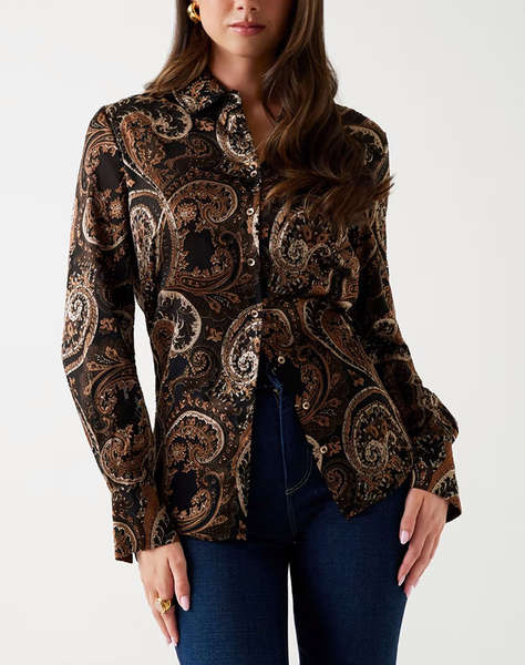 GUESS LS CLARISSE OVERSIZE SHIRT CAMASA DE DAMA