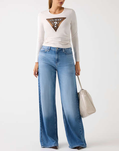 GUESS LS CN LEO TRIANGLE TEE BLUZA DE DAMA