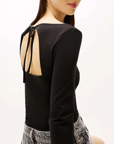 TOMMY JEANS TJW SLIM S FLAG BLING LS TOP