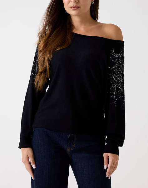 GUESS BAT SLEEVE LORETTA LOGO SWTR TRICOTAT DE DAMA