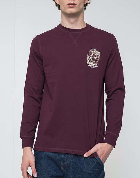 GUESS CN LS BIG G LOGO TEE BLUZA DE BARBATI