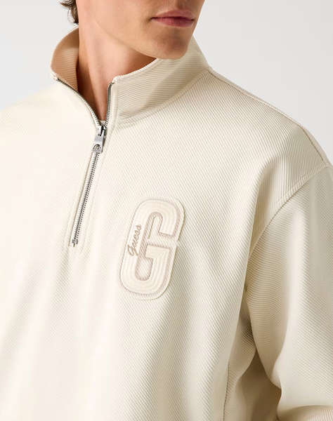 GUESS HARRIS TWILL ZIP MOCK NECK HANORAC DE BARBATI