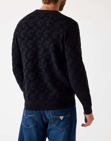 GUESS JOHN CN G CHAIN AO STITCH SWTR PULOVER DE BARBATI