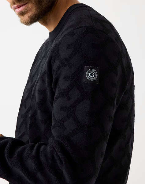 GUESS JOHN CN G CHAIN AO STITCH SWTR PULOVER DE BARBATI