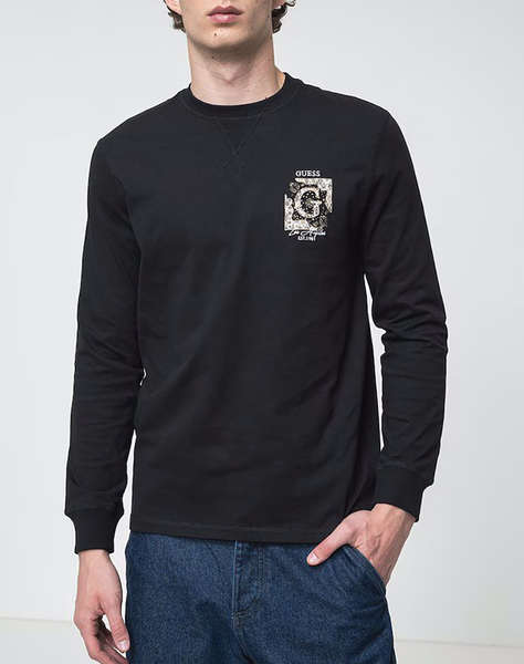 GUESS CN LS BIG G LOGO TEE BLUZA DE BARBATI