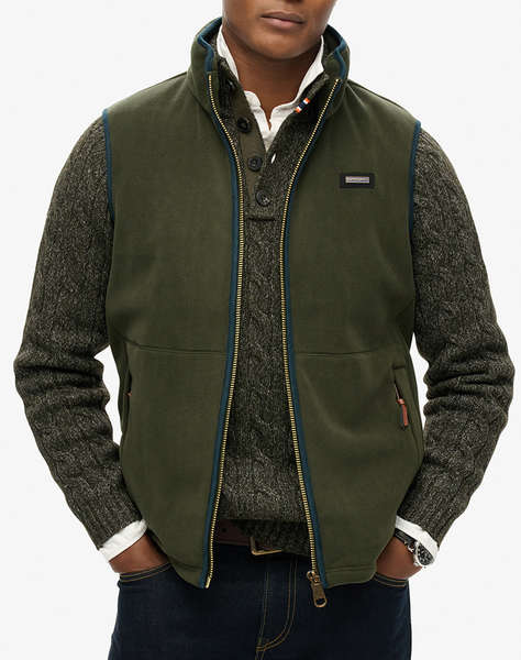 SUPERDRY D3 OVIN ESTATE FLEECE GILET GEACA DE BARBATI