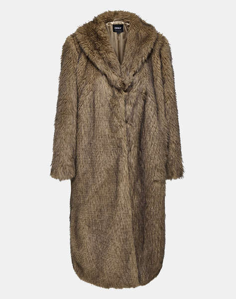 ONLY ONLDAWN LIFE LONG FAUX FUR COAT OTW