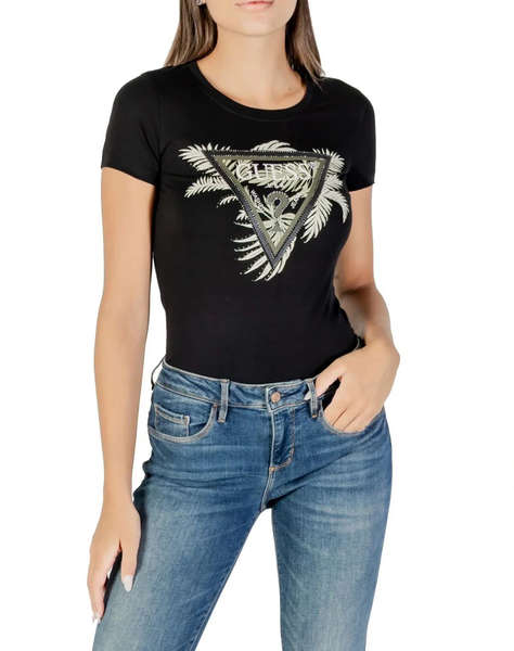 GUESS CN SS TRIANGLE PALM PRINT BLUZA DE DAMA