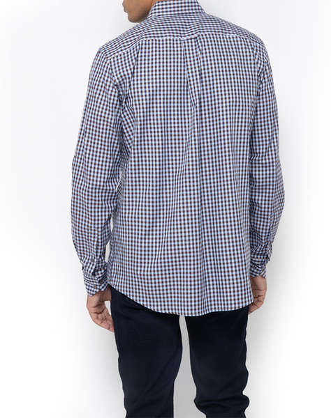 THE BOSTONIANS CAMASA MAVERICK TWILL REGULAR FIT MedCheck TWILL Button-down Regular FIT