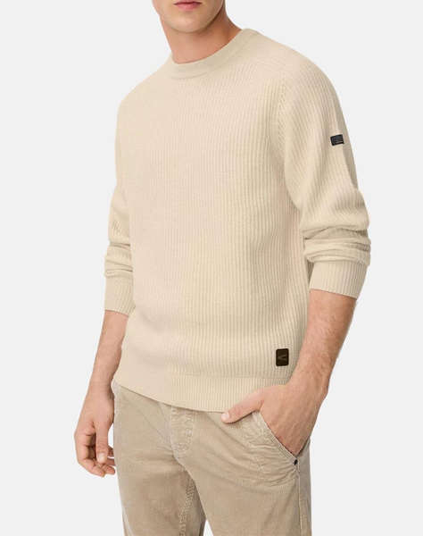CAMEL Pullover Tricotat Crewneck wool
