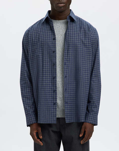 SELECTED SLHREG-LEO HEATHER SHIRT LS NOOS