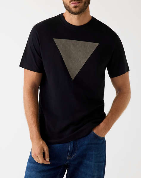 GUESS CN SS TRIANGLE LOGO TEE BLUZA DE BARBATI