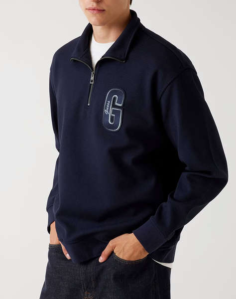 GUESS HARRIS TWILL ZIP MOCK NECK HANORAC DE BARBATI