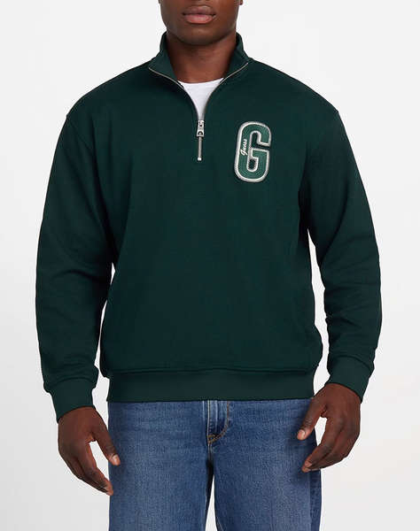 GUESS HARRIS TWILL ZIP MOCK NECK HANORAC DE BARBATI