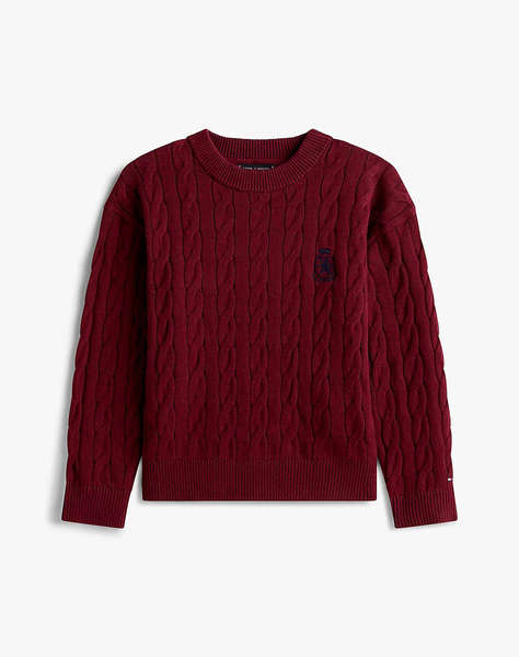 TOMMY HILFIGER COTTON CABLE CREST C-NK SWEATER