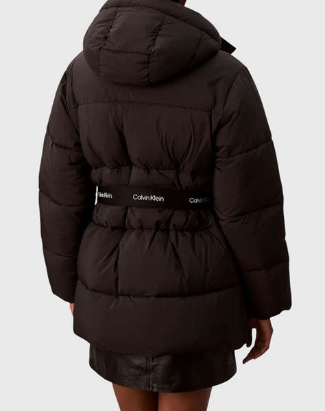 CALVIN KLEIN BELTED MIDWEIGHT PUFFER