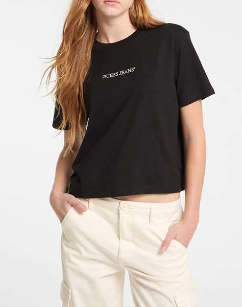 GUESS JEANS GJ SS CN BOXY EMBRO LOGO TEE BLUZA DE DAMA