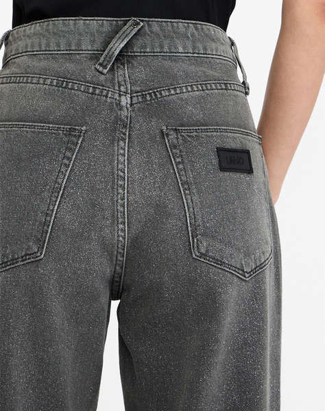 LIU JO BLACK_UF5D27_PANT.STRAIGHT FIT H.W. PANTALONI DE DAMA