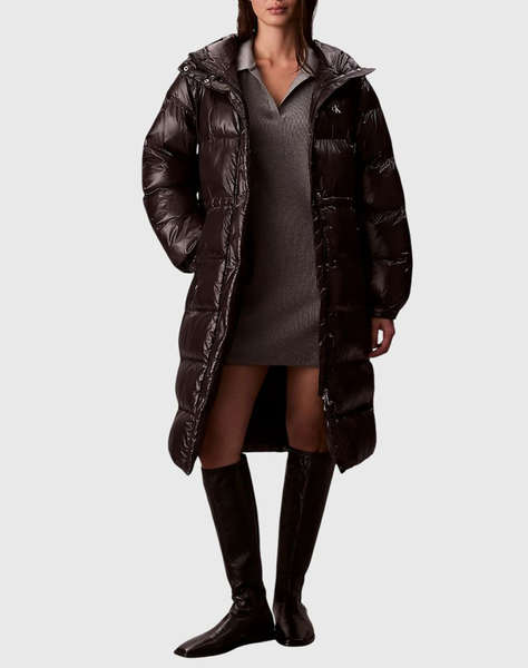 CALVIN KLEIN SHINE LONG PUFFER COAT