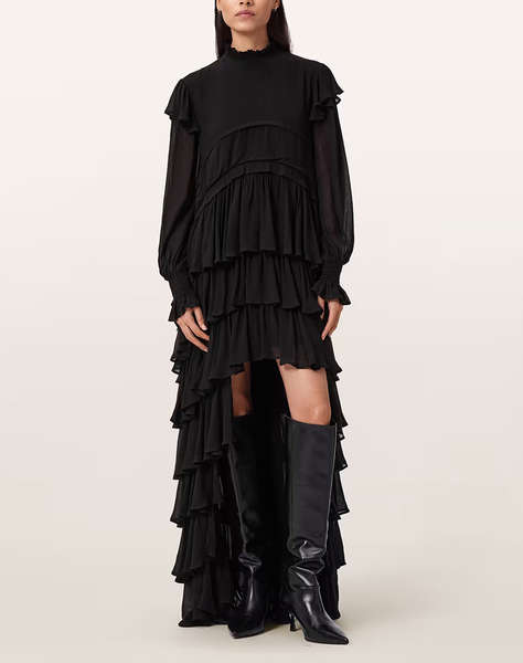 ALL SAINTS CAVARLY LS MAXI DRES