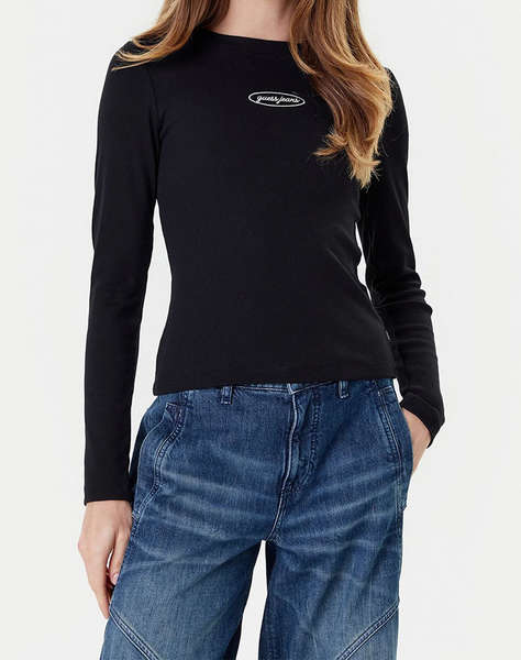 GUESS JEANS GJ LS CN EMBRO SLIM TOP BLUZA DE DAMA